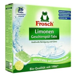 FROSCH. Пігулки для миття посуду в посудомийних машинах Лимон 26 шт х 20 г(4001499940132)