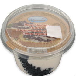 Русалочка. Ікра білкова чорна в крем соусі з вершками 180 г   (4820022653987)