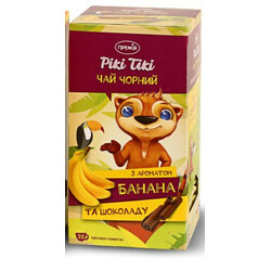 Премия. Чай черный Премія Рікі Тікі с ароматом банана и шоколада 25*1,8г/уп(4824034039180)