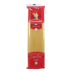 Pasta Zara. Вироби макаронні Pasta ZARA Паста Капеллини 500 г   (8004350130013)