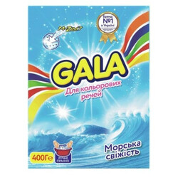 Gala. Порошок стир Морская свежесть цвет/вещей руч 400г (8001090660947)