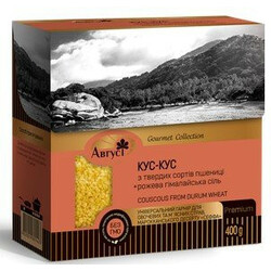 Серпень. Набор Кус-кус і рожева гімалайська сіль Серпень 400 г(4820019601403)