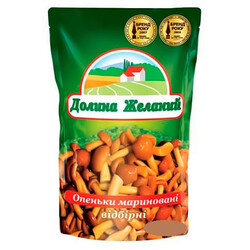 Долина бажань. Гриби консервовані Опята Мариновані 200 мл(5060235653803)