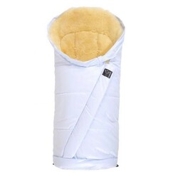 Kaiser. Конверт теплий на овчині Преміум Coosy Sheepskin medi блискучий блакитний(67216229)