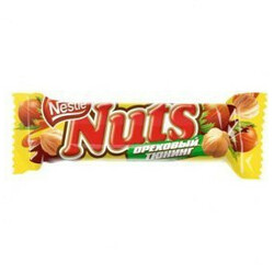Nuts . Батончик шоколадный 42г(8593893745858)
