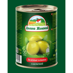 Долина бажань. Оливки Долина з кісточками 200 мл(5060235655807)