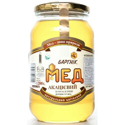 Бартнік. Мед акациевый натуральный 1.2кг (4820025310467)