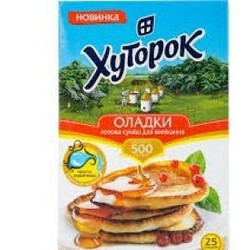 Хуторок. Смесь Хуторок для приготовления оладьев 0,5кг (4820101714349)