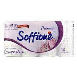 Soffione. Бумага туалетная Toscana Lavender 3-слой 8шт/уп (4820003833957)
