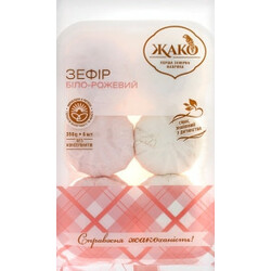 Жако. Зефир бело-розовый 350гр(4820078262553)