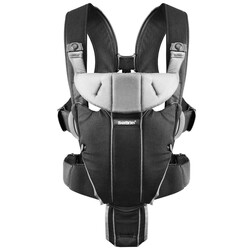 BabyBjorn. Рюкзак BB®Baby Carrier Miracle Cotton Mix Black/Silver(7317680960658)