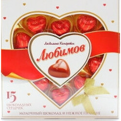 Любимов. Конфеты молочный шоколад орех пралин 125гр(4820005195152)