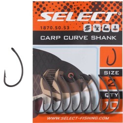 Select. Крючок Carp Curve Shank 4, 10 шт-уп (1870.50.52)