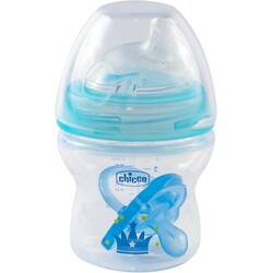 Chicco. Набор Natural Feeling Пляшка і пустушка 0+ Блакитний 150 мл(2900990780310)
