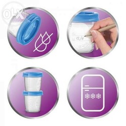 Контейнери для грудного молока 10х180 мл, 10х240 мл + 1 лож, 20 дахів(671800)