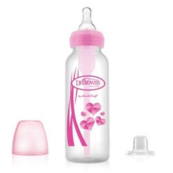 Dr. Brown's. Антиколиковая бутылочка-поильник 2 в 1 Option+ 250 мл Розовые сердца (SB8191-P3)