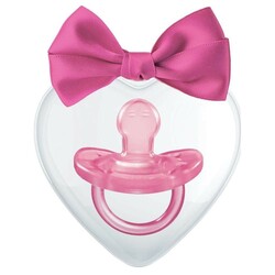 Chicco. Пустышка Physio Soft Love силиконовая от 16 до 36 месяцев 1 шт Розовая (2900990788255)