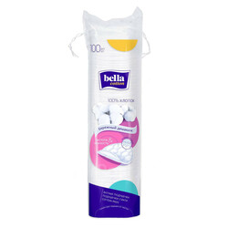 Bella. Ватні диски Bella Cotton круглі, 100 шт(400491)