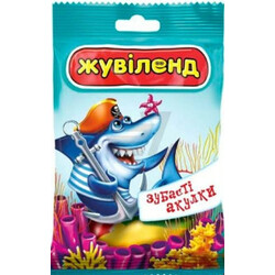 Жувиленд. Сластики зубастые акулки 85гр(4820187433936)