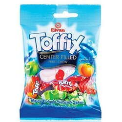 Elvan. Конфеты жевательные Toffix Center Filled Mix 40 гр(8693029031135  )