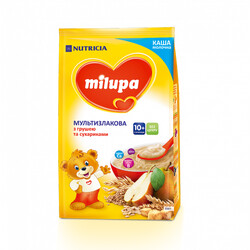Milupa. Каша молочна Мультизлакова з сухарями і грушею  210 гр(931192)
