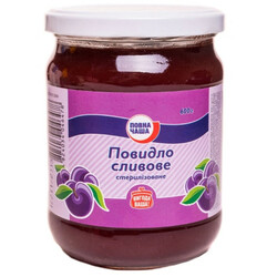 Повна Чаша. Повидло Сливовое стерилиз первого гатунку 600г (4824034046478)