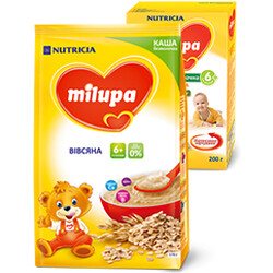 Каша Milupa "Безмолочна вівсяна",(6 m+) 170 р.(0089)