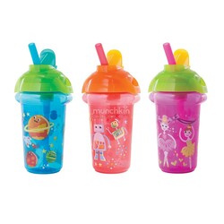 Munchkin. Поильник-непроливайка "Flip Straw", 266мл, 12мес+ (012092)