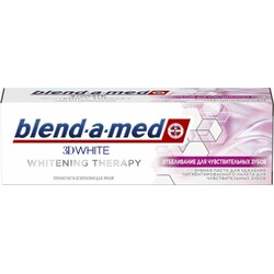 Blend - a - med. Паста зубна  3DWhiteWhitenTher Вибіливши  75мл( 8001090743237)