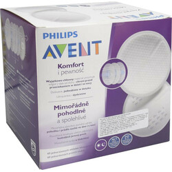 Avent. Одноразовые вкладыши в бюстгалтер 60 шт. SCF25-61 (8710103845805)