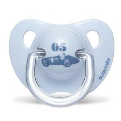Suavinex. Пустышка анатомическая Истории малышей, 0-6 мес голубая (8426420048248)
