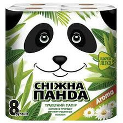 Сніжна панда. Бумага туалетная  Бамбук 4шт-уп( 4823019009415)