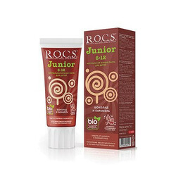 ROCS. Дитяча зубна паста R.O.C.S. Junior "Шоколад і карамель", 6-12 років, 74 г(474195)
