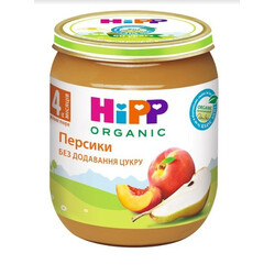 Hipp. Пюре  "Персики", 4+ м. 125 г(9062300129110)