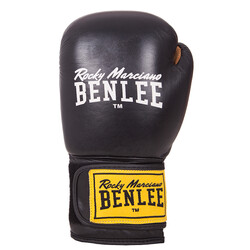Benlee Rocky Marciano. Рукавички боксерські EVANS 16oz-/Шкіра -чорні(4250818818571)
