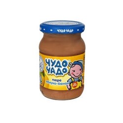 Чудо-Чадо. Пюре яблучно-бананове без цукру, 170 р, 6 + м (253353)