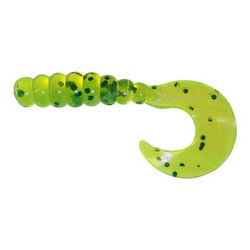Big Bite Baitst. Силикон  Fat Grub 2" Chartreuse Pepper (1838.01.87)