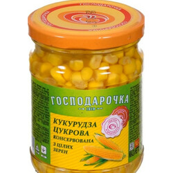 Господарочка. Кукуруза сахарная консервированная 250 гр (4820024794022)