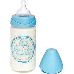 Suavinex. Пляшка Сенс життя стекло 240 мл 3-х позиційна соска Блакитна(8426420038539)