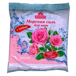 Желана. Морська сіль для ванн з піною і каоліном "Роза"  500г(4820091140234)