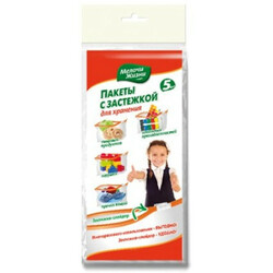 Мелочи Жизни. Пакеты с застежкой 1л 5шт-уп (4823058321660)