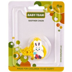Baby Team. Цепочка  для пустышки Зайчик , 0+ (3332 )