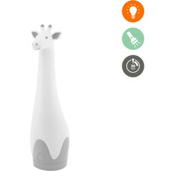 Zazu. Ночник-фонарик "Жираф Джина" с авто отключением 2в1 Серый (ZA-GINA-01)