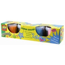 Ses. Незасыхающая масса для лепки Фиерия (4 цвета, в пласт. баночках) (0481S)