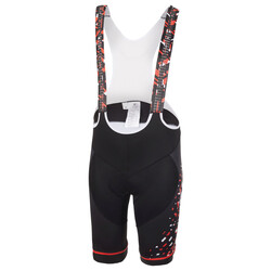 Ghost. Шорти з лямками Factory Racing Bip, XXL, чорно-червоно-білі(4052968288521)