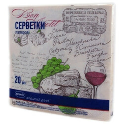 Премія. Серветка  з малюнком №6 3-слойная 20ш-/уп(4824034038848)