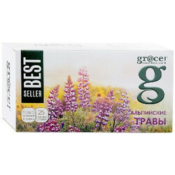Gr@ce! Суміш трав'яна Грейс! Альпійські трави c зеленим чаєм в пакетиках 25х1.5г(5060207692526)