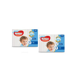 Підгузники Huggies Ultra Comfort для хлопчиків 5(12-22 кг) Jumbo Pack, 84(2х42) шт. (565408)
