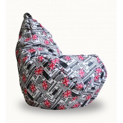 Tia - sport.  Крісло груша Принт Просто 140х90 см(sm - 0871)