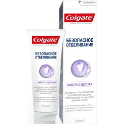 Colgate .Паста зубна Безопасн Отбел Турбота про ясна 75мл(8718951182547)